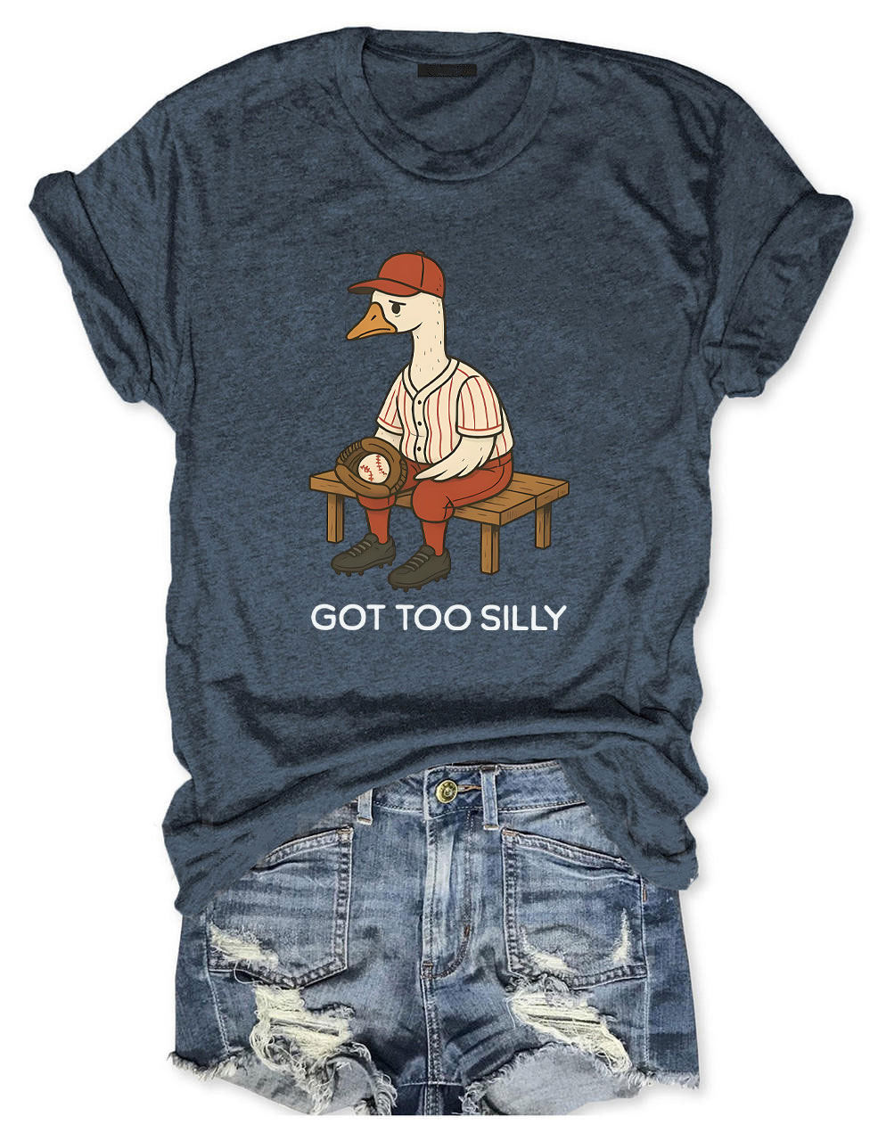 Goose Baseball Game  Funny T-Shirt