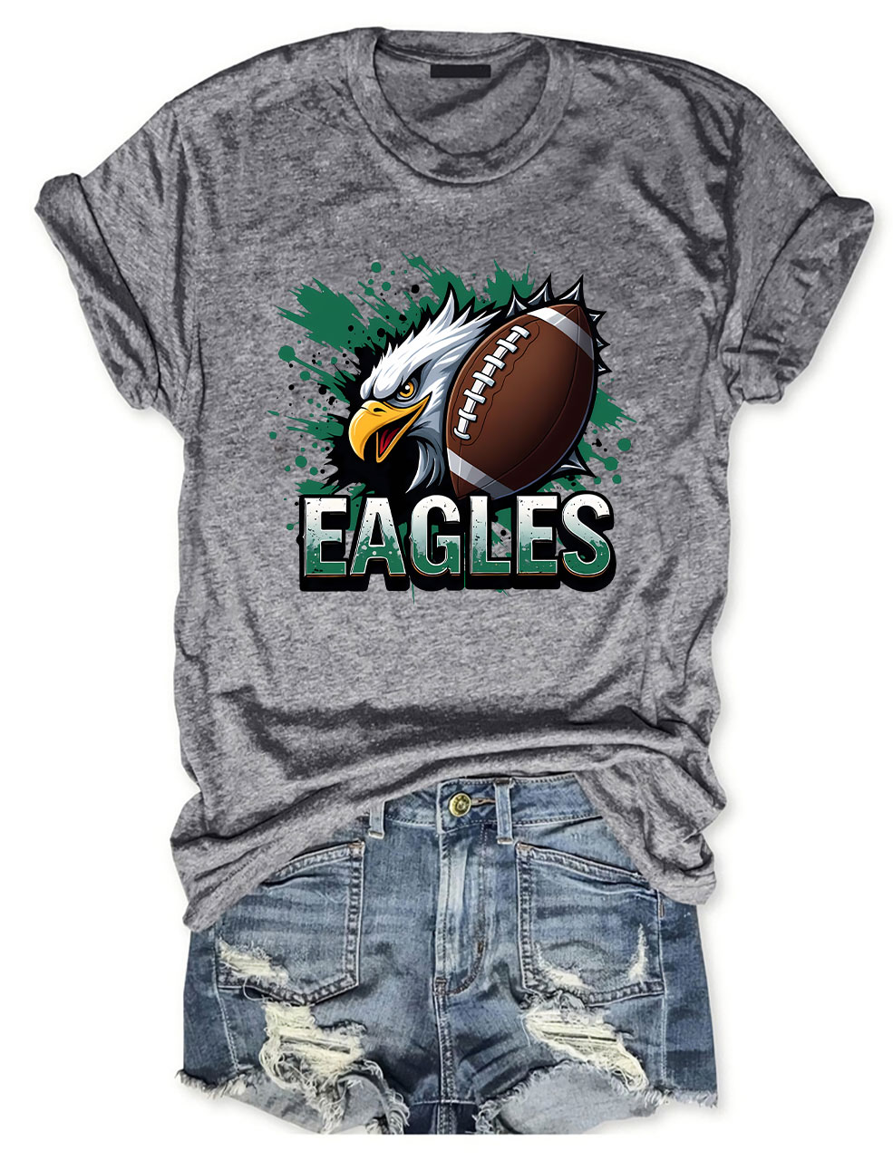 Eagles Game Day Football T-Shirt