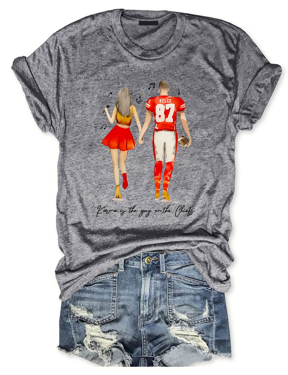 Taylor and Travis Chiefs Football T-Shirt