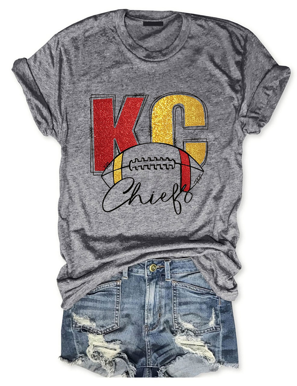 KC Chiefs Football T-Shirt