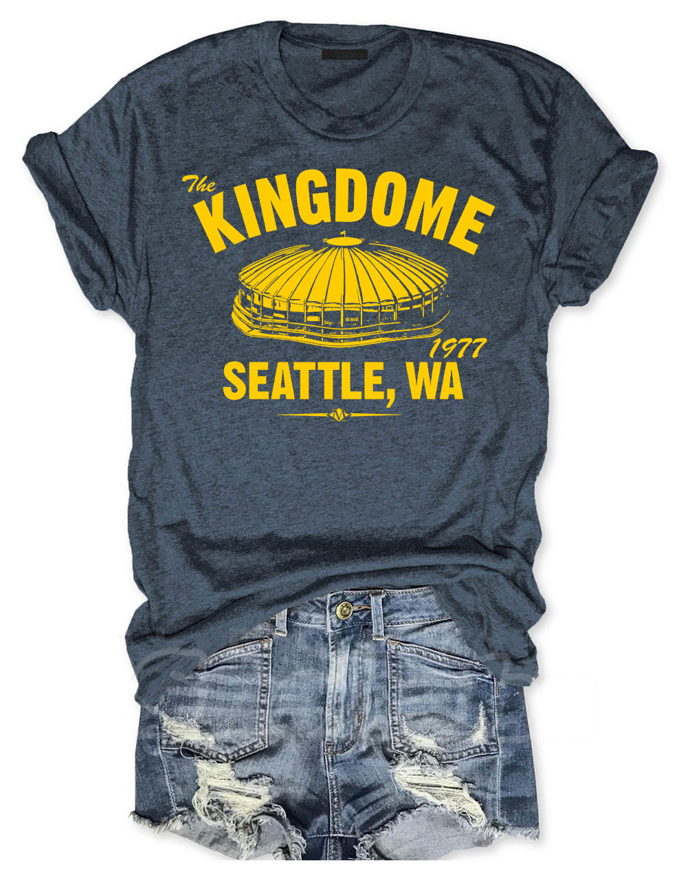 The Kingdome 1977 Baseball T-shirt