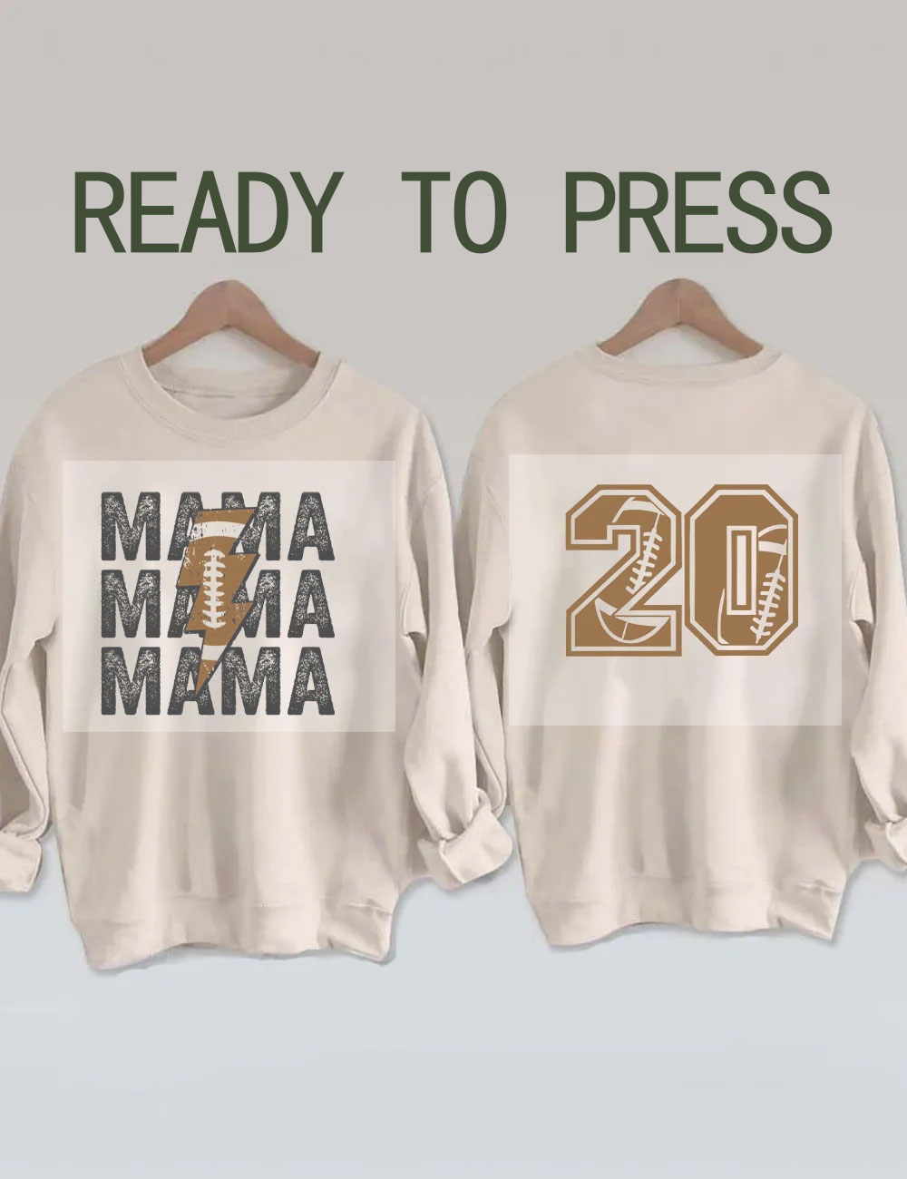 Custom Football Mom DTF Heat Transfer