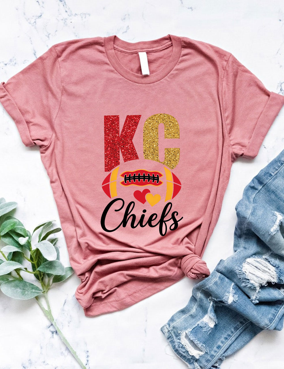 Kansas City Chiefs Game Day Football T-Shirt