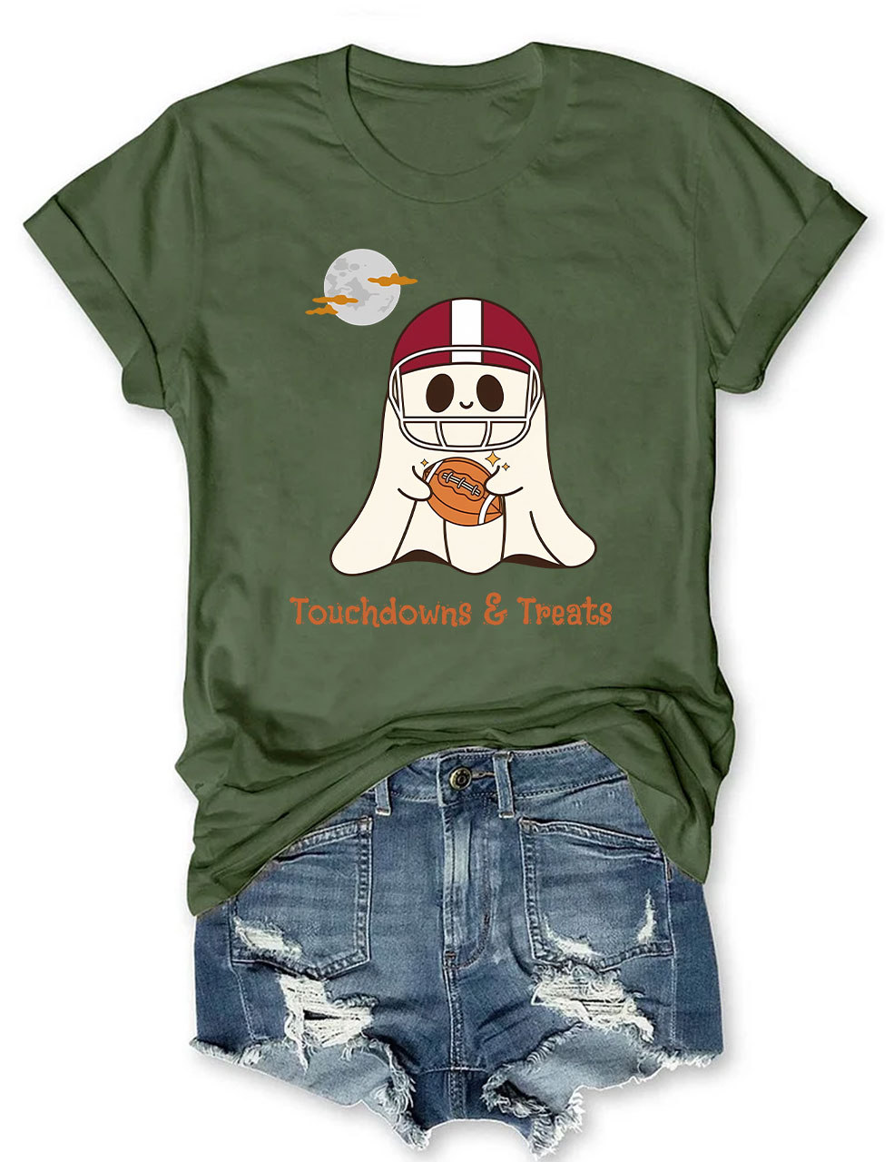 Touchdown Halloween Football T-Shirt