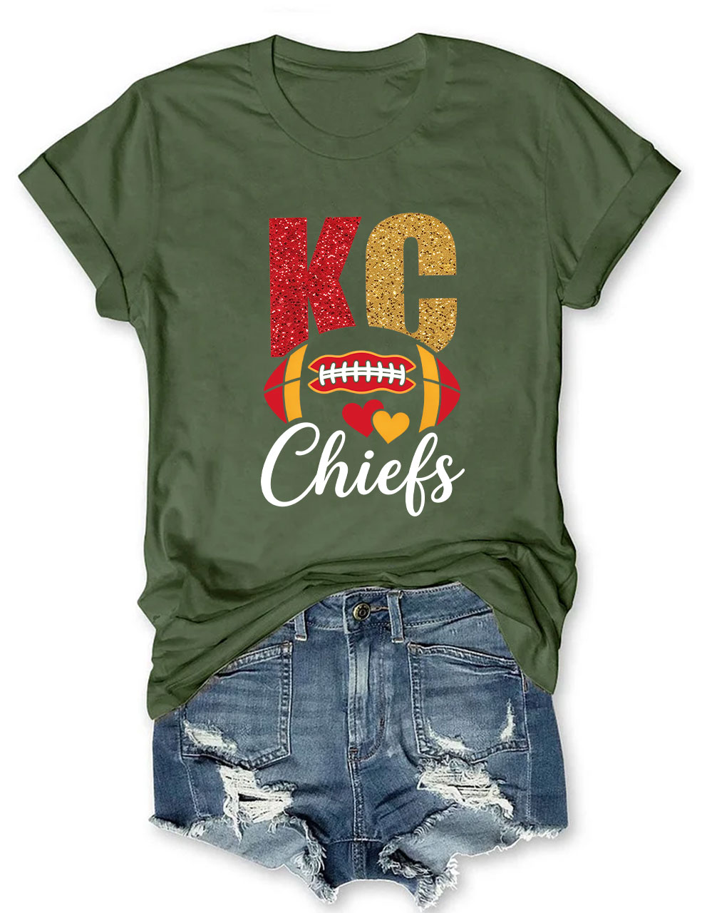 Kansas City Chiefs Game Day Football T-Shirt