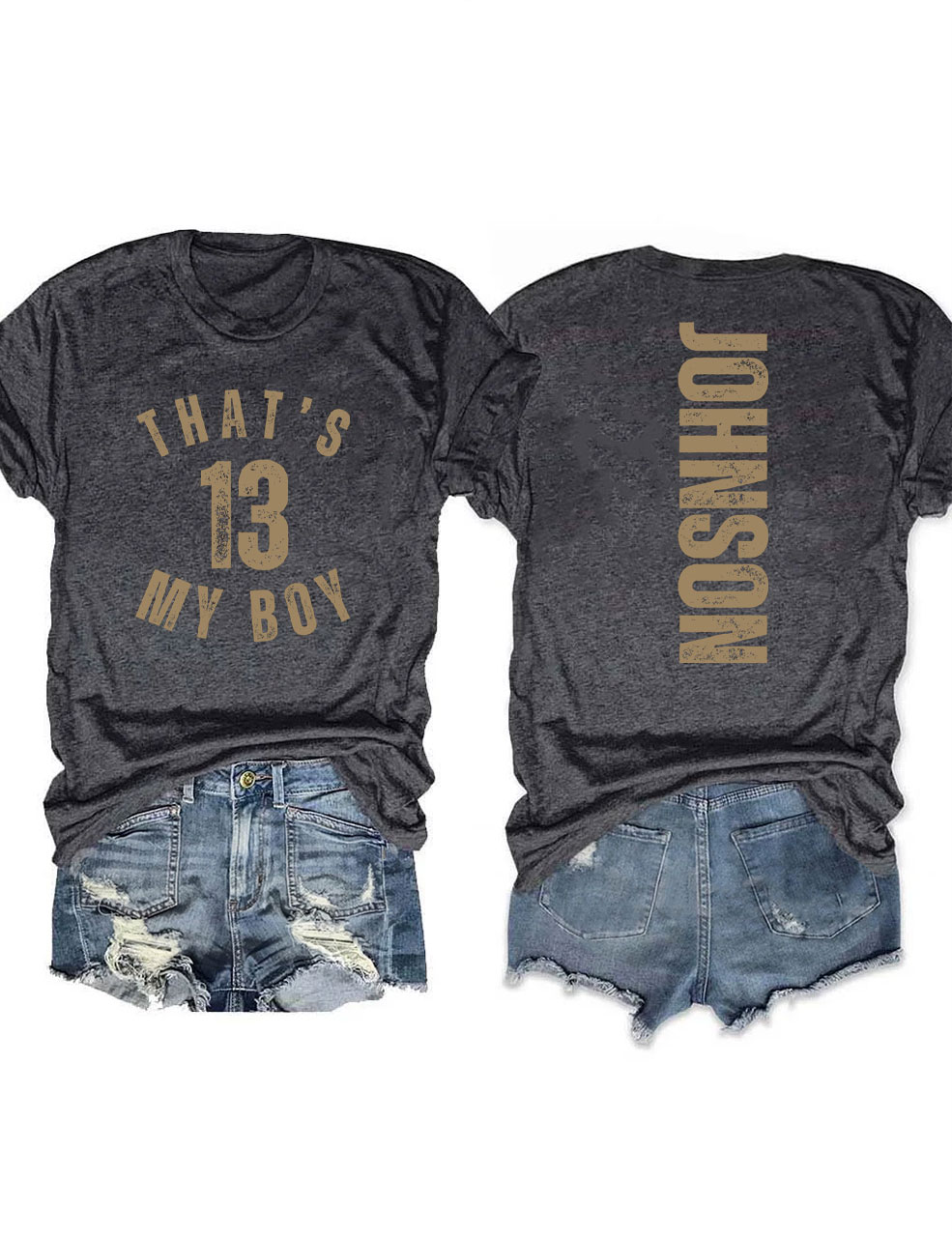 Custom That's My Boy Football Mom T-shirt