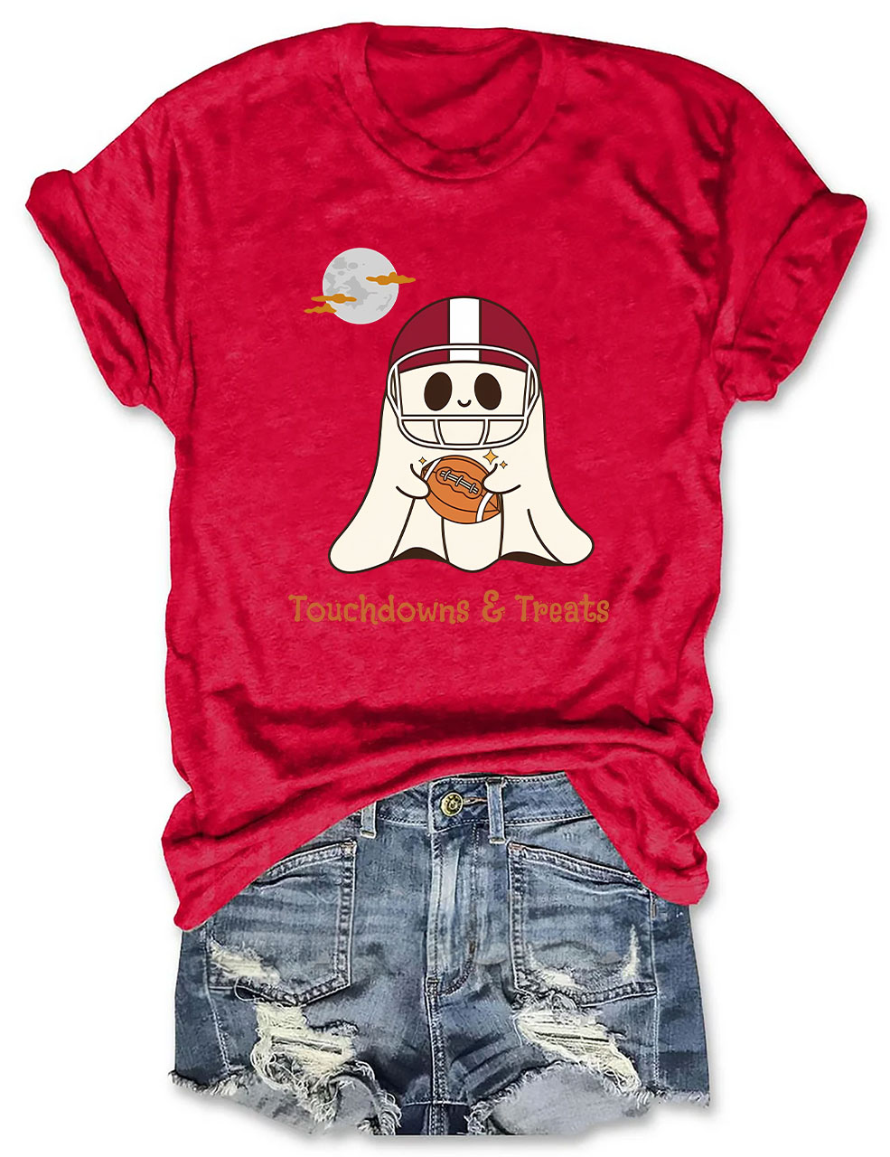 Touchdown Halloween Football T-Shirt