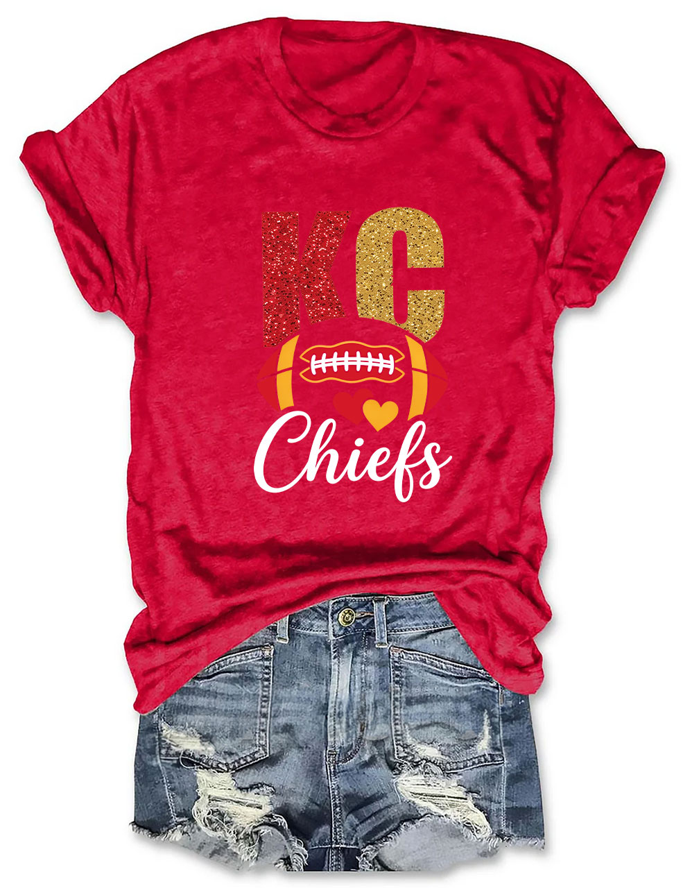 Kansas City Chiefs Game Day Football T-Shirt