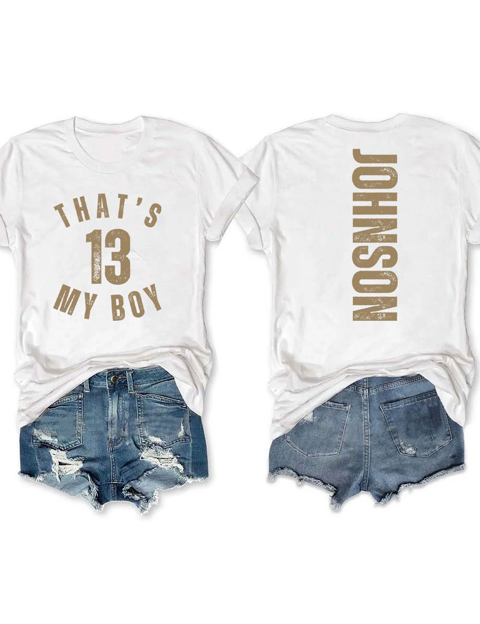 Custom That's My Boy Football Mom T-shirt