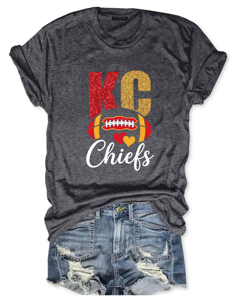 Kansas City Chiefs Game Day Football T-Shirt