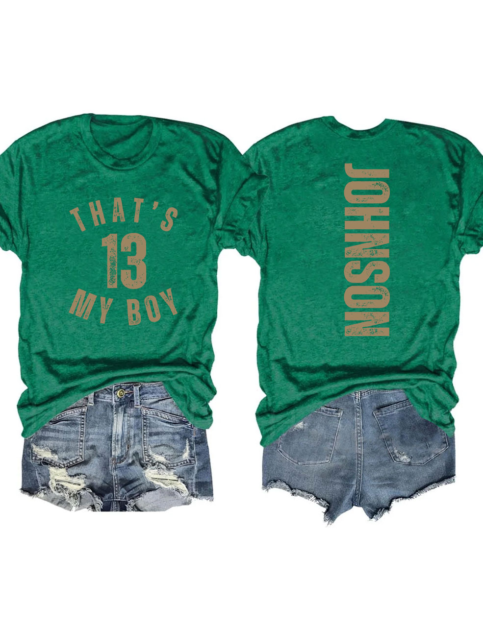 Custom That's My Boy Football Mom T-shirt