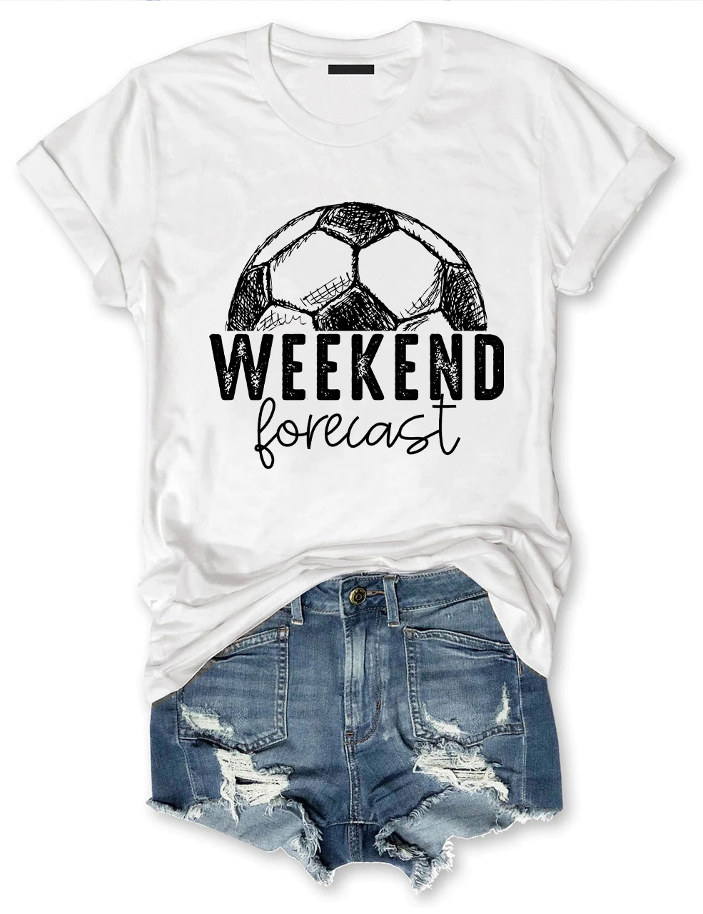 Weekend Forecast Soccer T-shirt