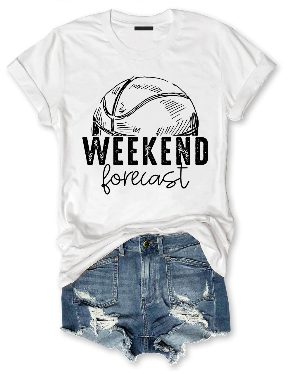 Weekend Forecast Basketball T-shirt
