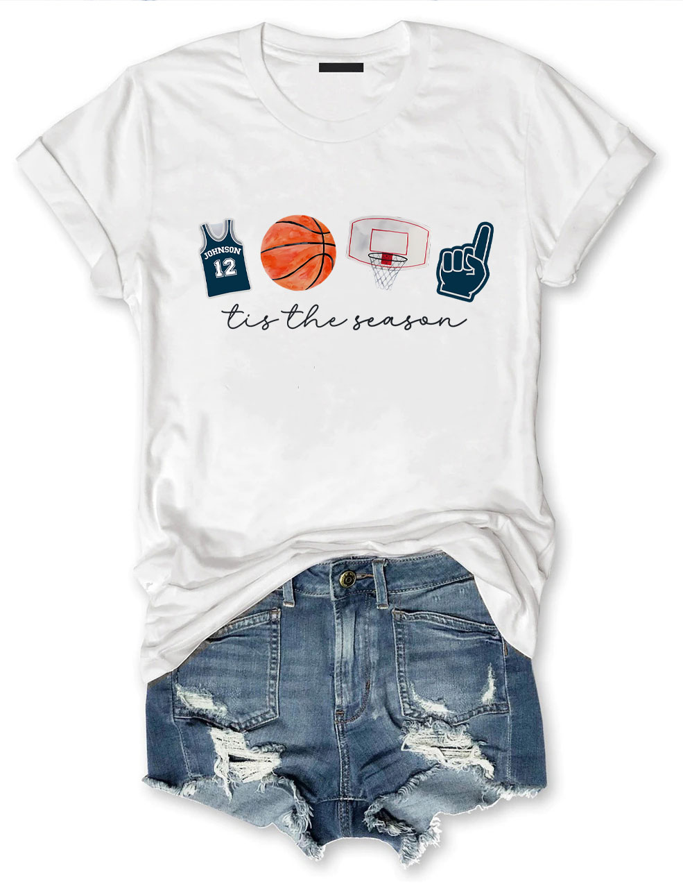 Custom Basketball Tis the Season T-shirt