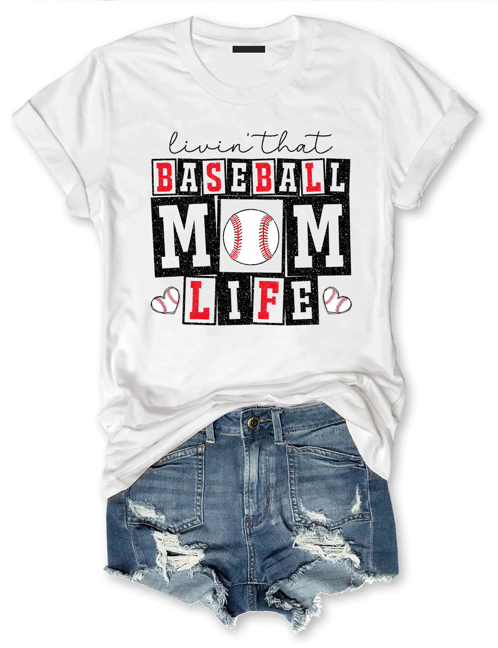 Baseball Mom Life T-shirt