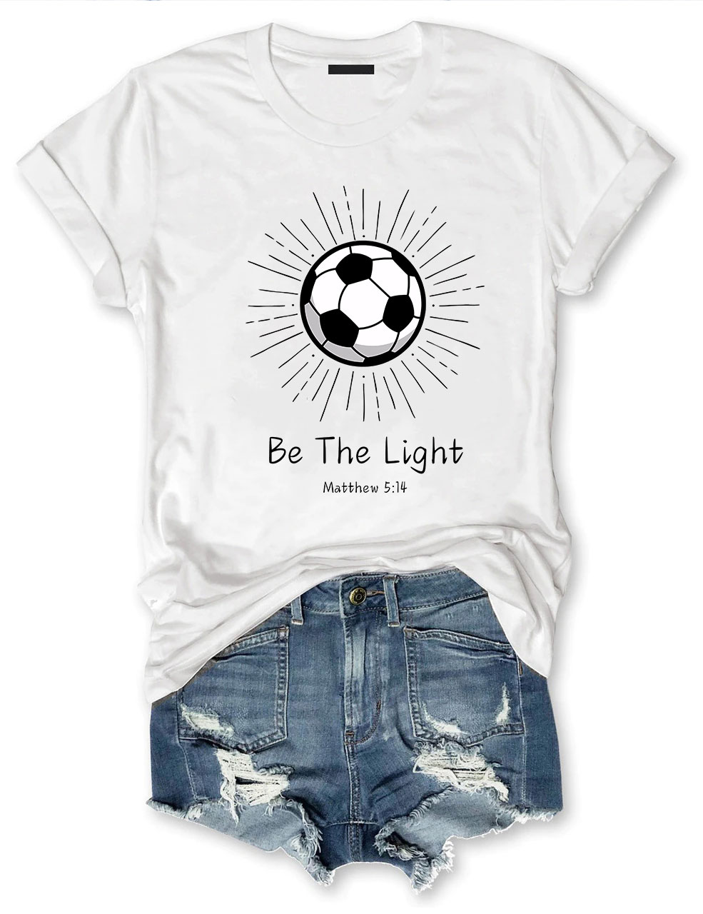 Be The Light Football T-shirt