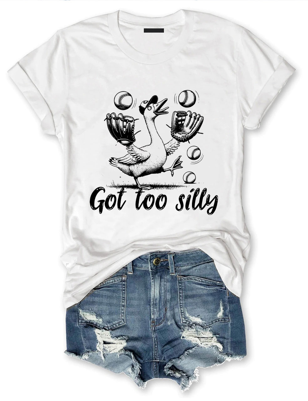 Silly Goose Baseball Meme T-shirt