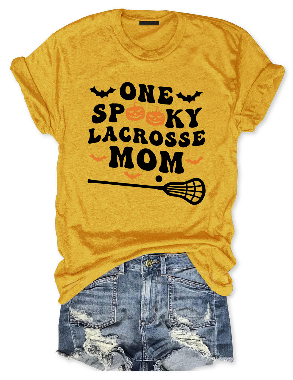 One Spooky Lacrosse Mom Funny T-shirt