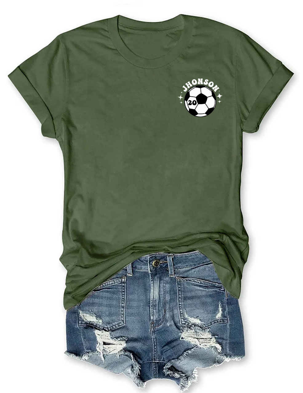 Lets Go Kick Some Grass Custom Soccer Mom T-shirt