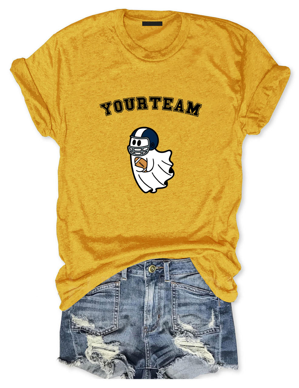 Custom Ghost Football Funny T-shirt