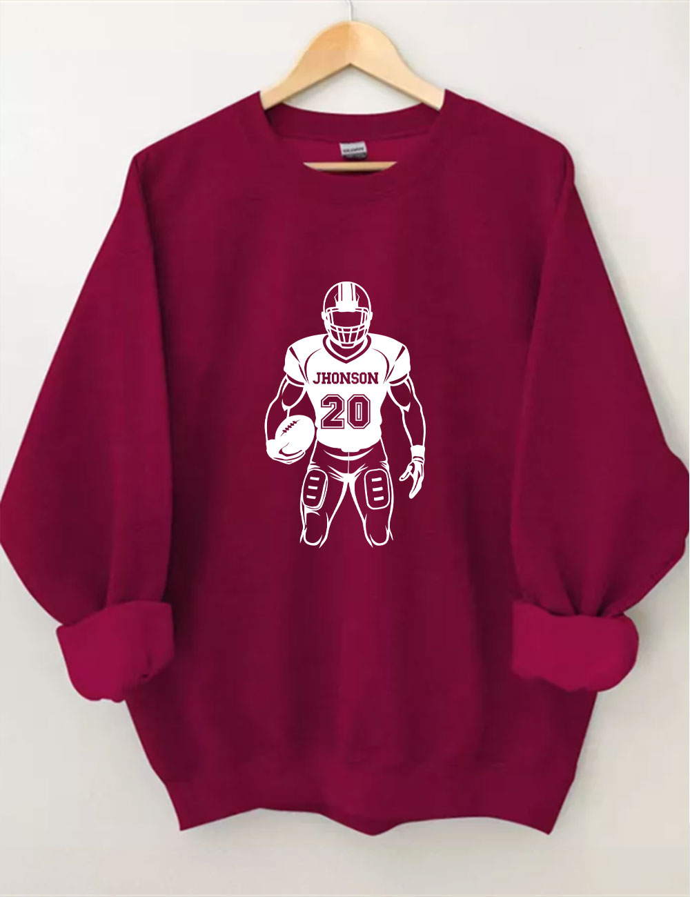 Custom Football Player Sweatshirt