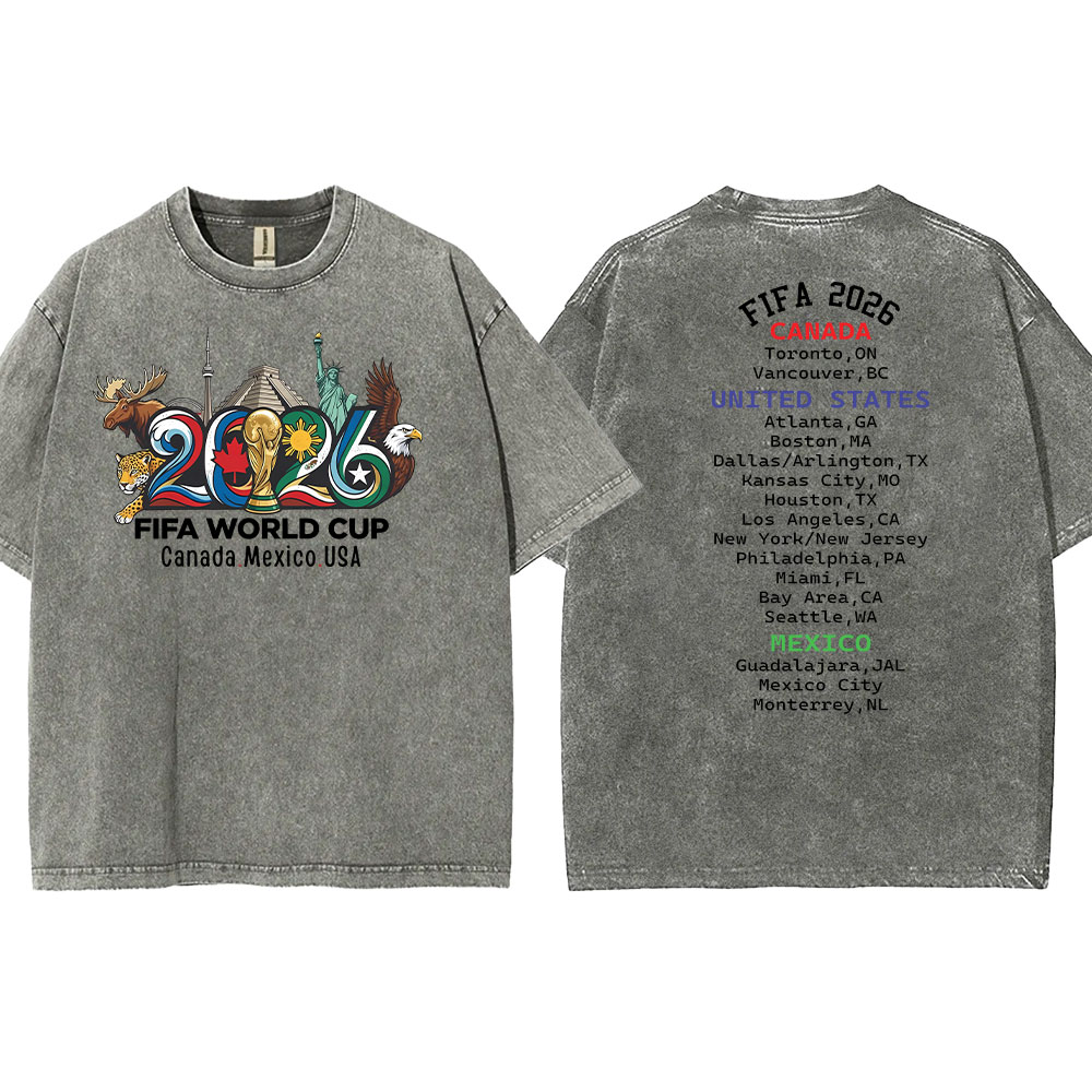 World Cup 2026 USA Canada Mexico T-shirt