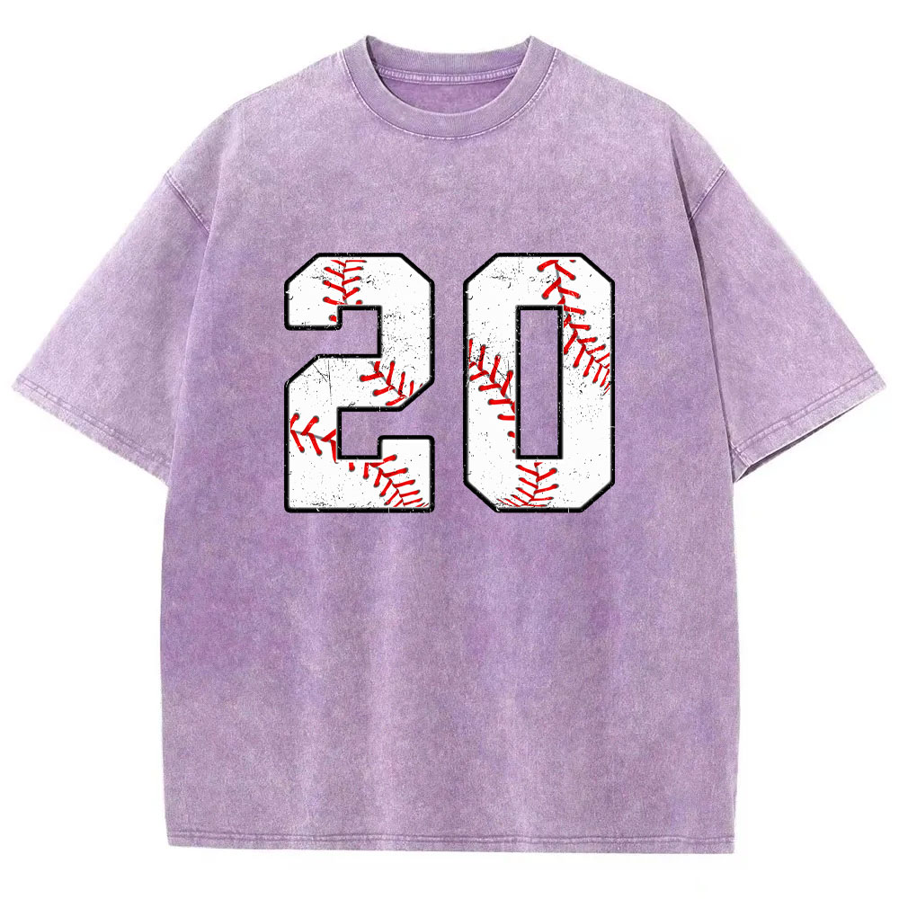 Custom Baseball Washed T-shirt