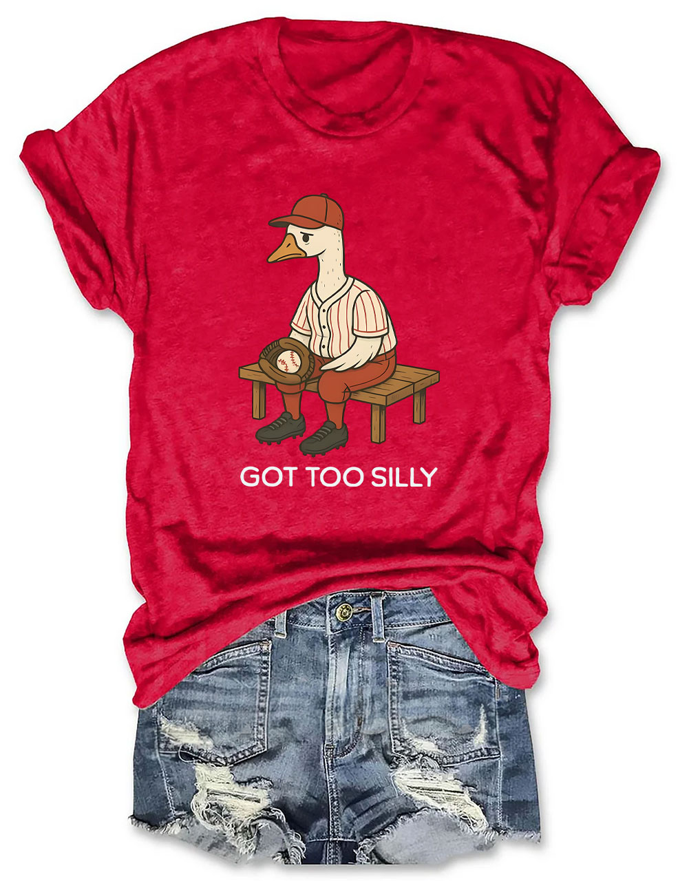 Goose Baseball Game  Funny T-Shirt