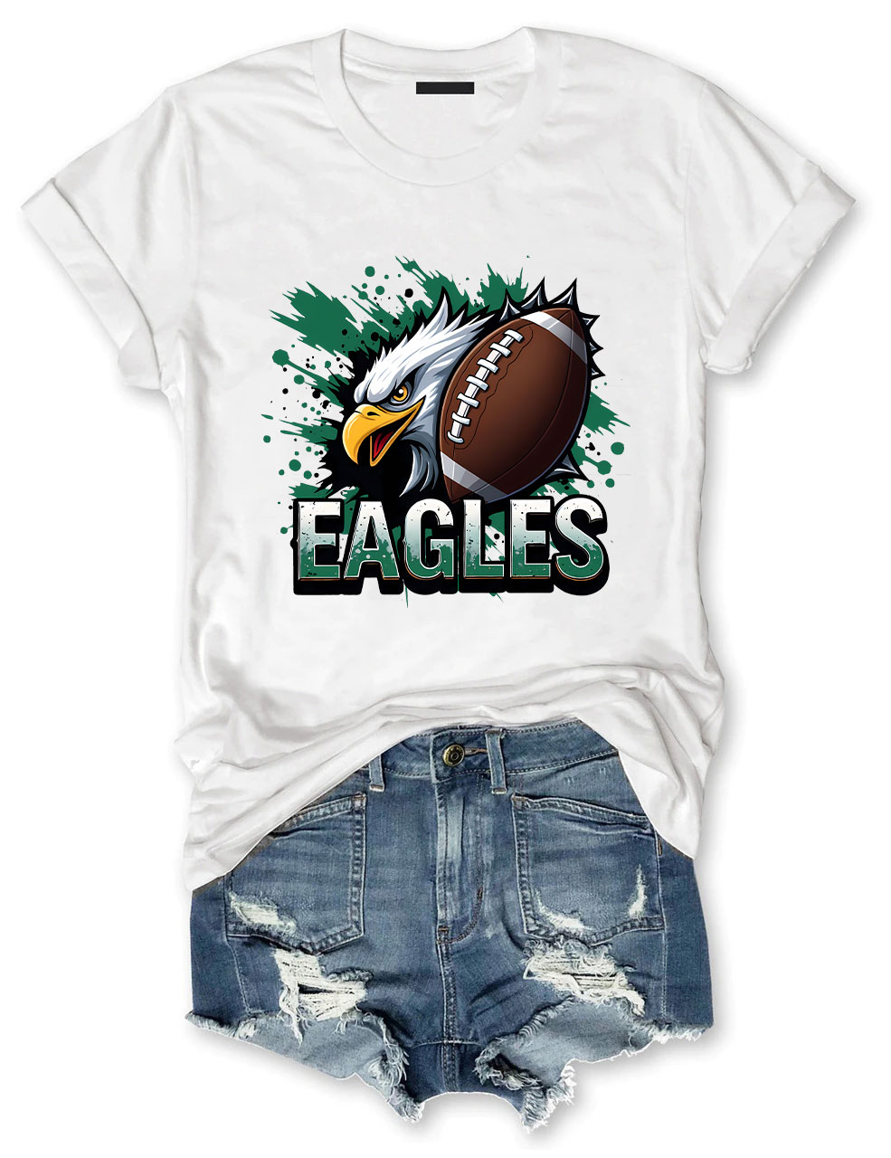 Eagles Game Day Football T-Shirt