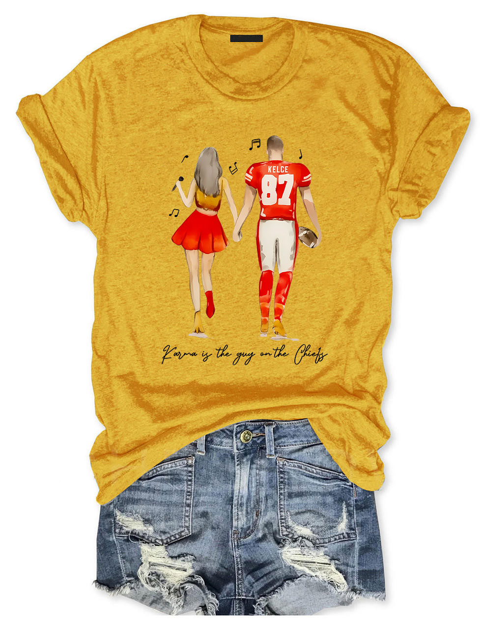 Taylor and Travis Chiefs Football T-Shirt