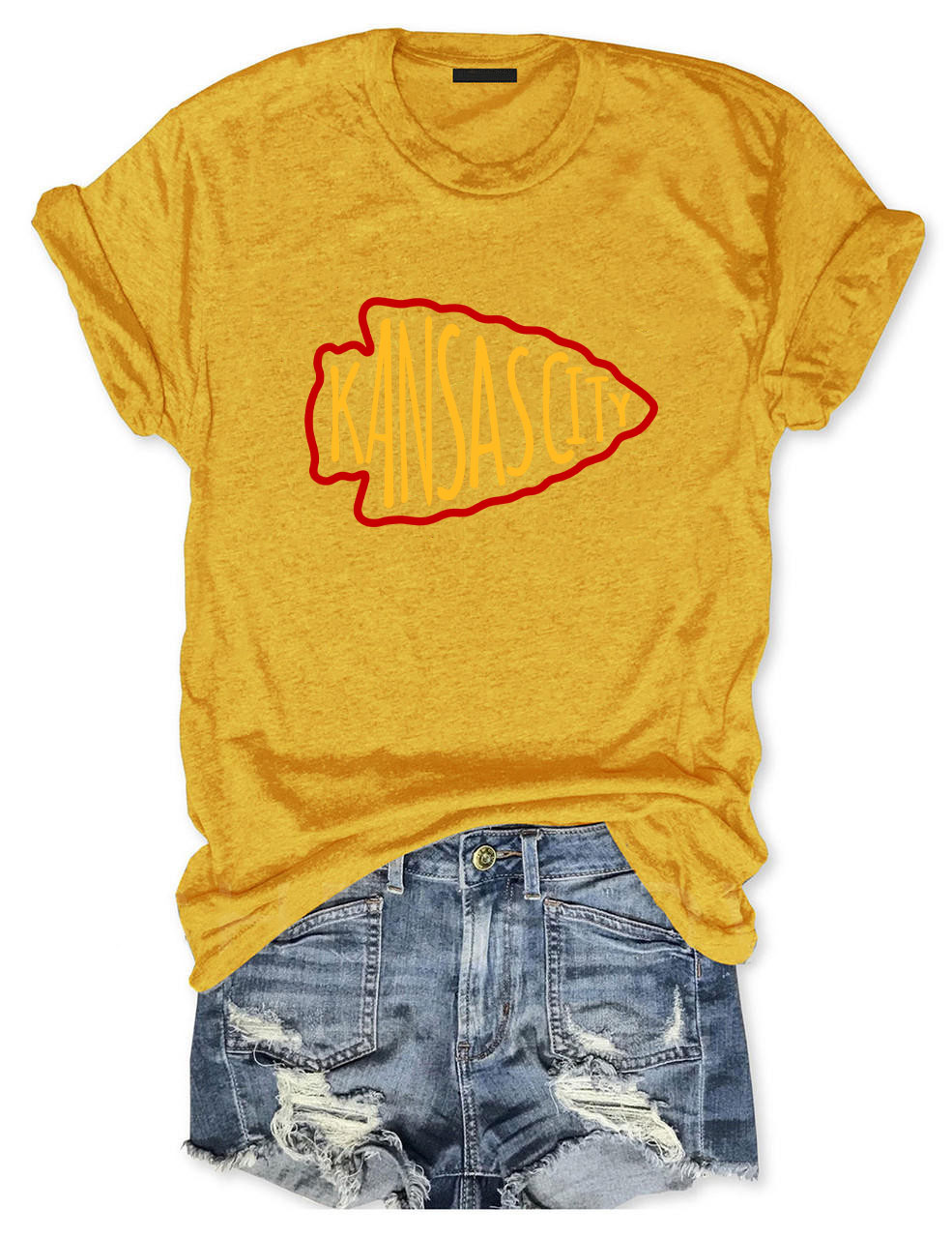KC Chiefs Arrowhead Football T-Shirt