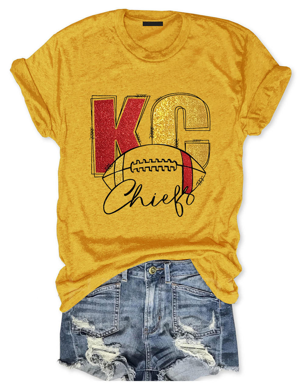KC Chiefs Football T-Shirt