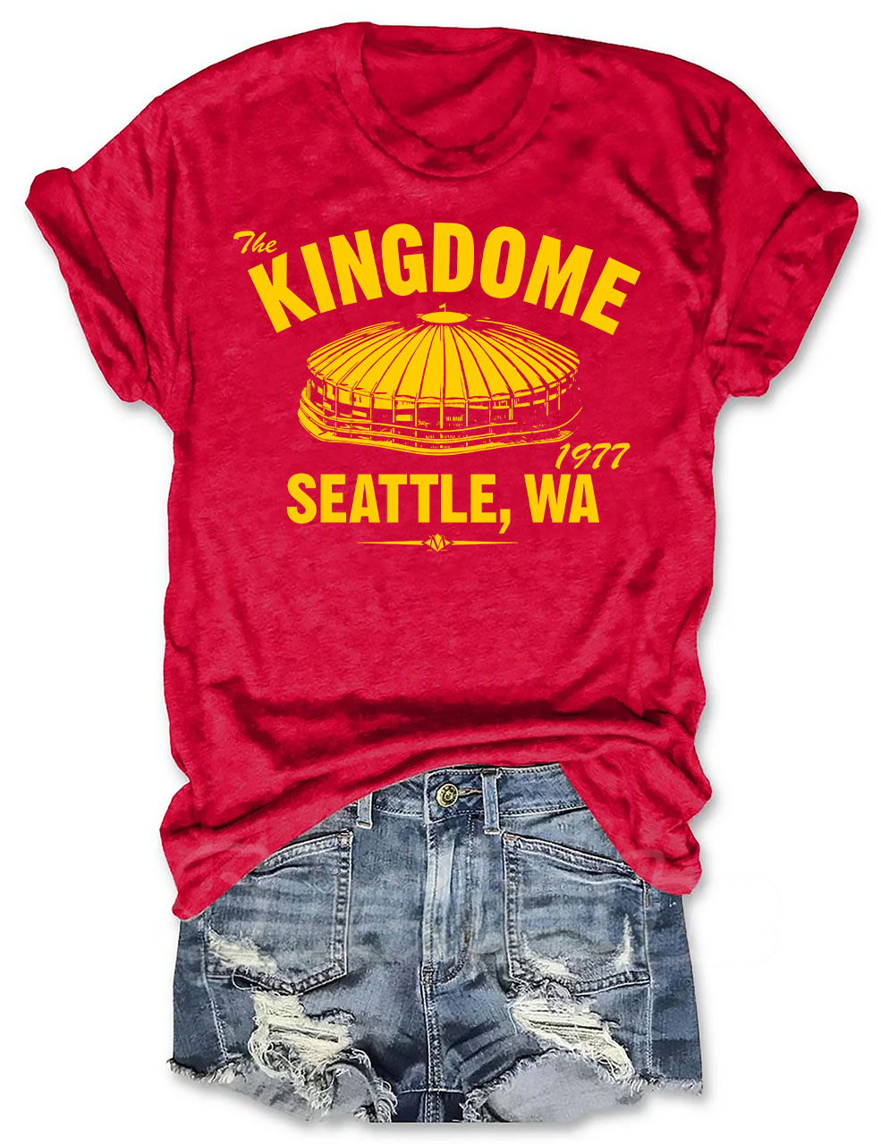 The Kingdome 1977 Baseball T-shirt