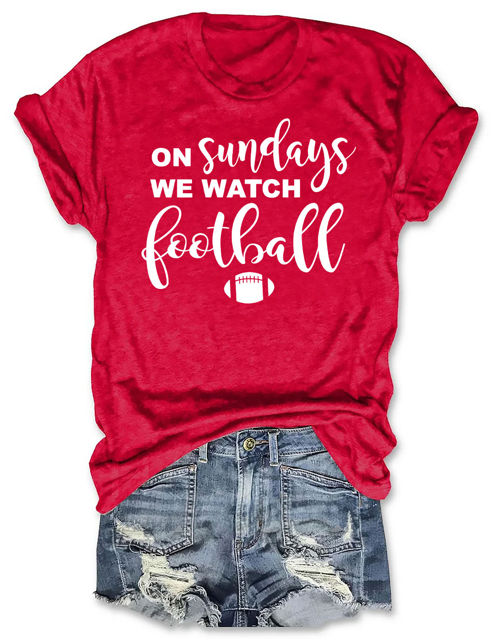 On Sundays We Watch Football T-Shirt