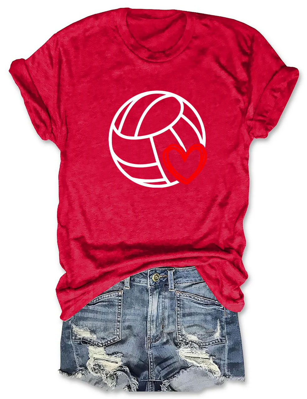 Volleyball Heart T-shirt