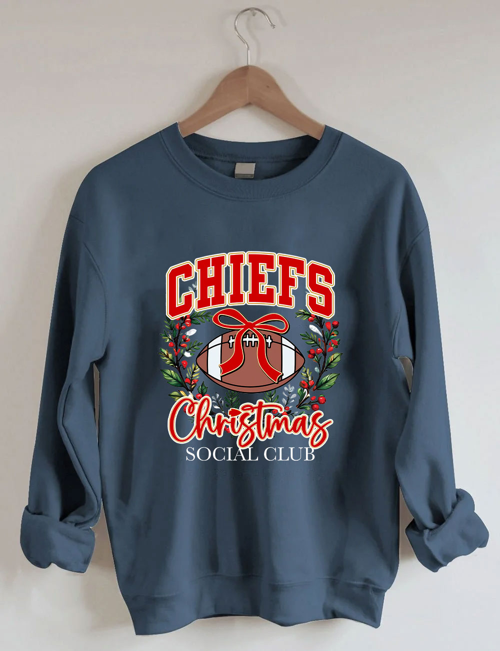 Chiefs Christmas Social Club KC Football Sweatshirt