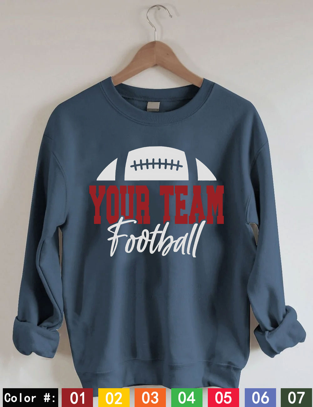 Custom Football Sweatshirt