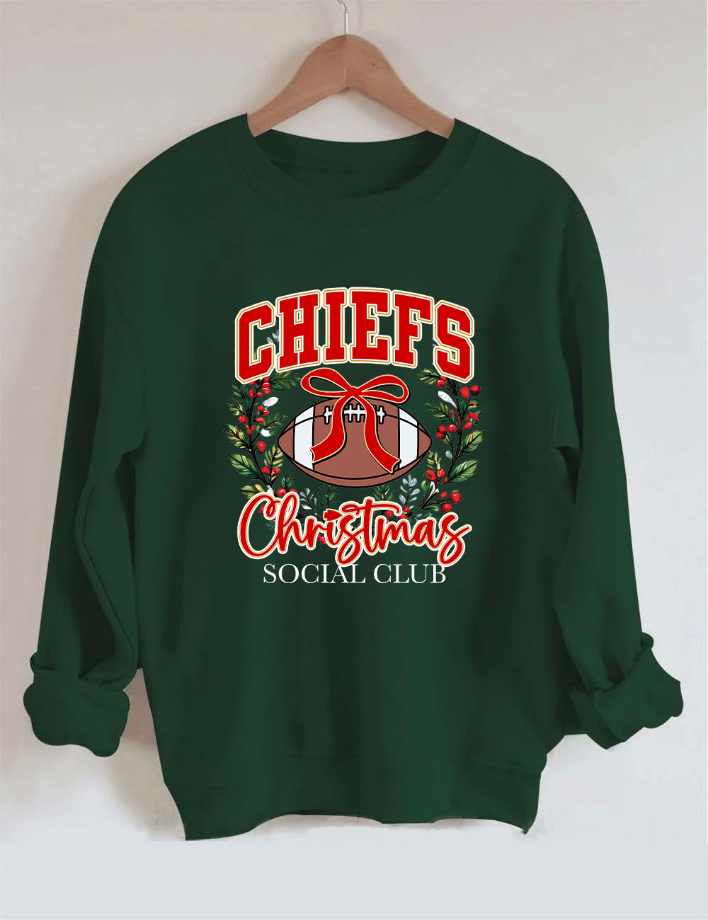 Chiefs Christmas Social Club KC Football Sweatshirt