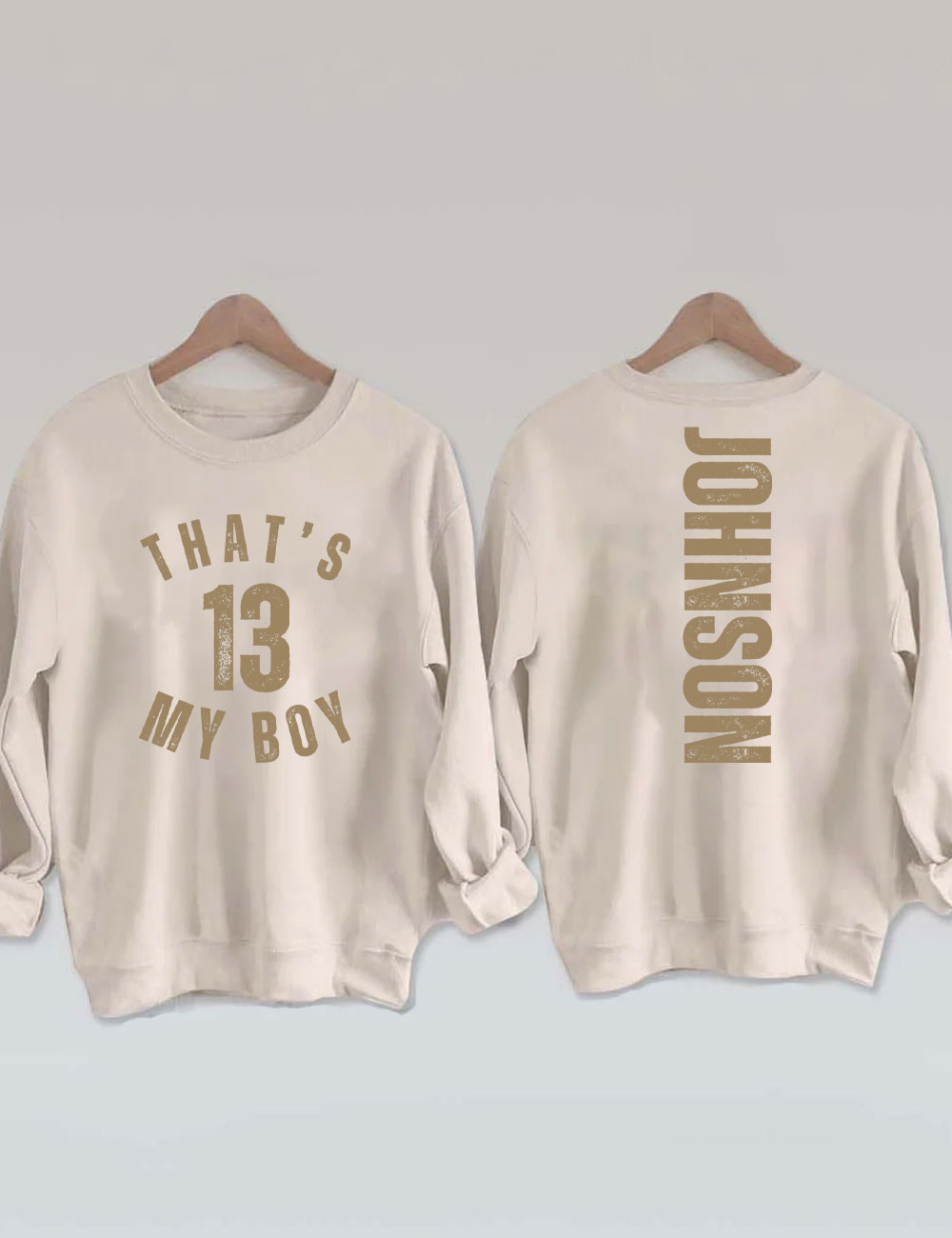 Custom That's My Boy Football Mom Sweatshirt