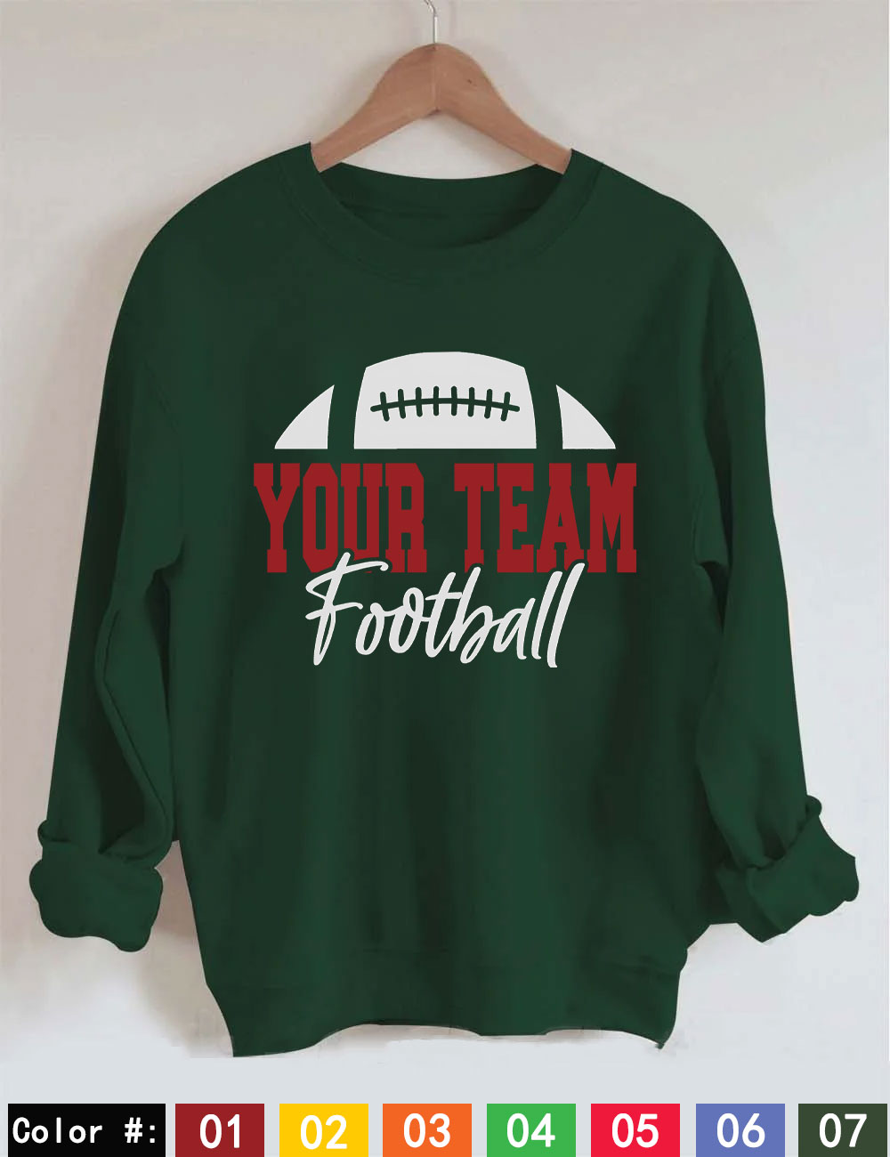 Custom Football Sweatshirt