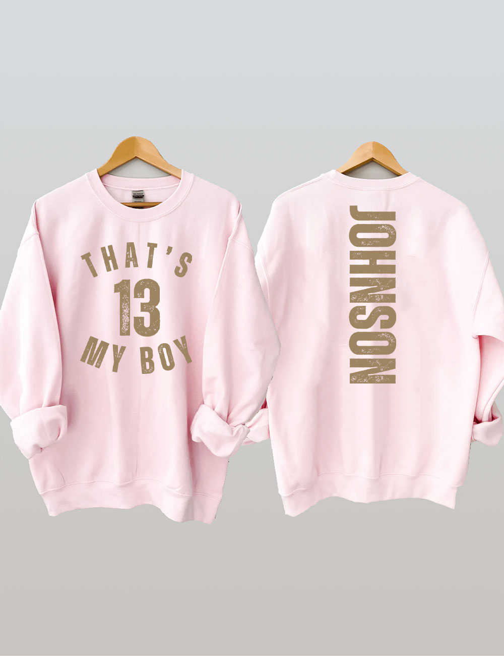 Custom That's My Boy Football Mom Sweatshirt