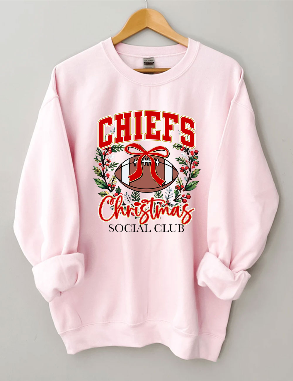 Chiefs Christmas Social Club KC Football Sweatshirt