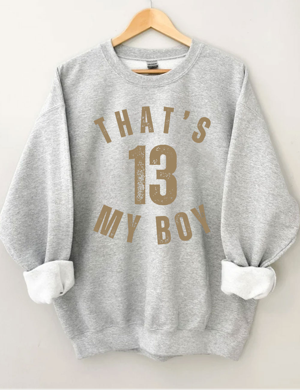 Custom That's My Boy Football Mom Sweatshirt