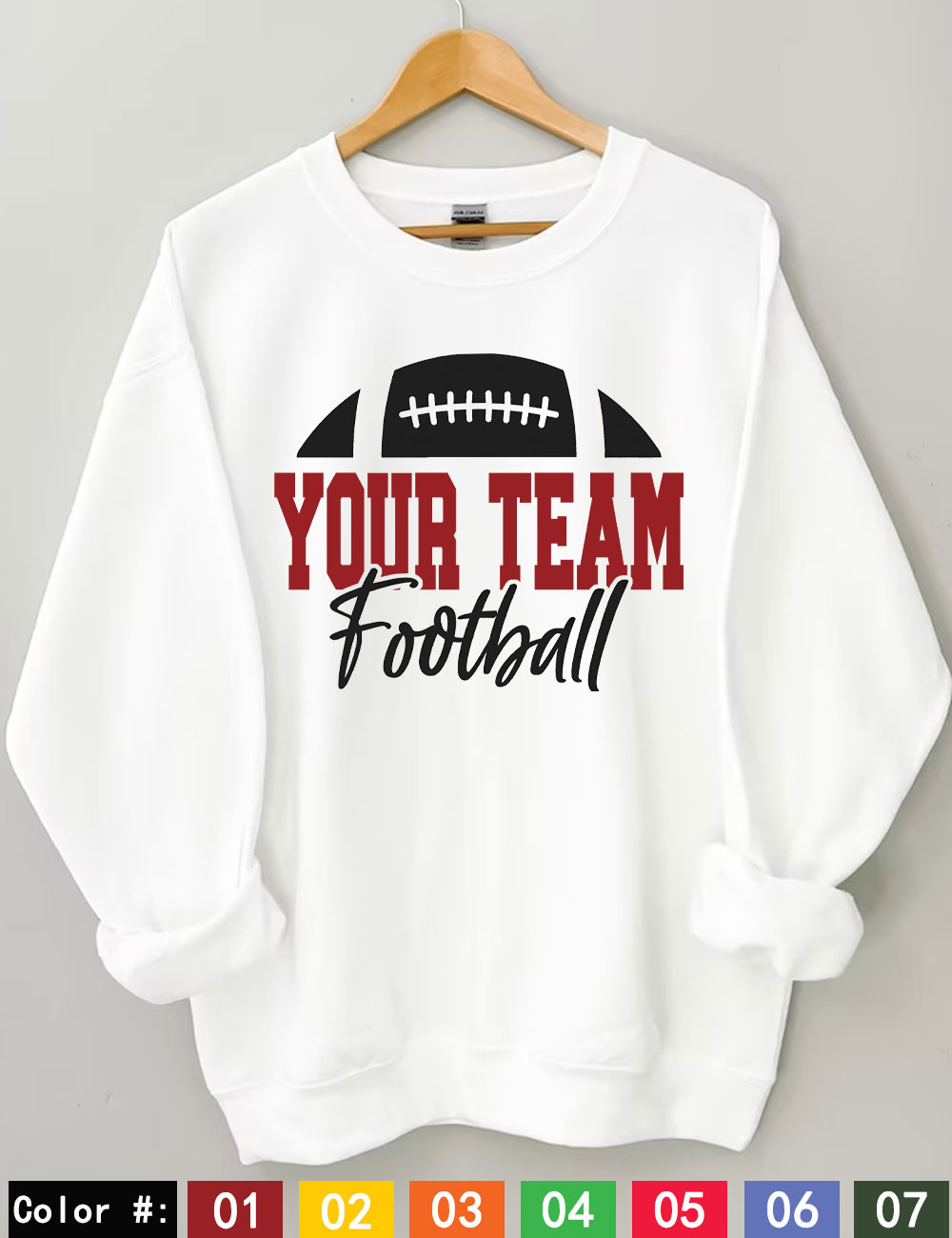 Custom Football Sweatshirt