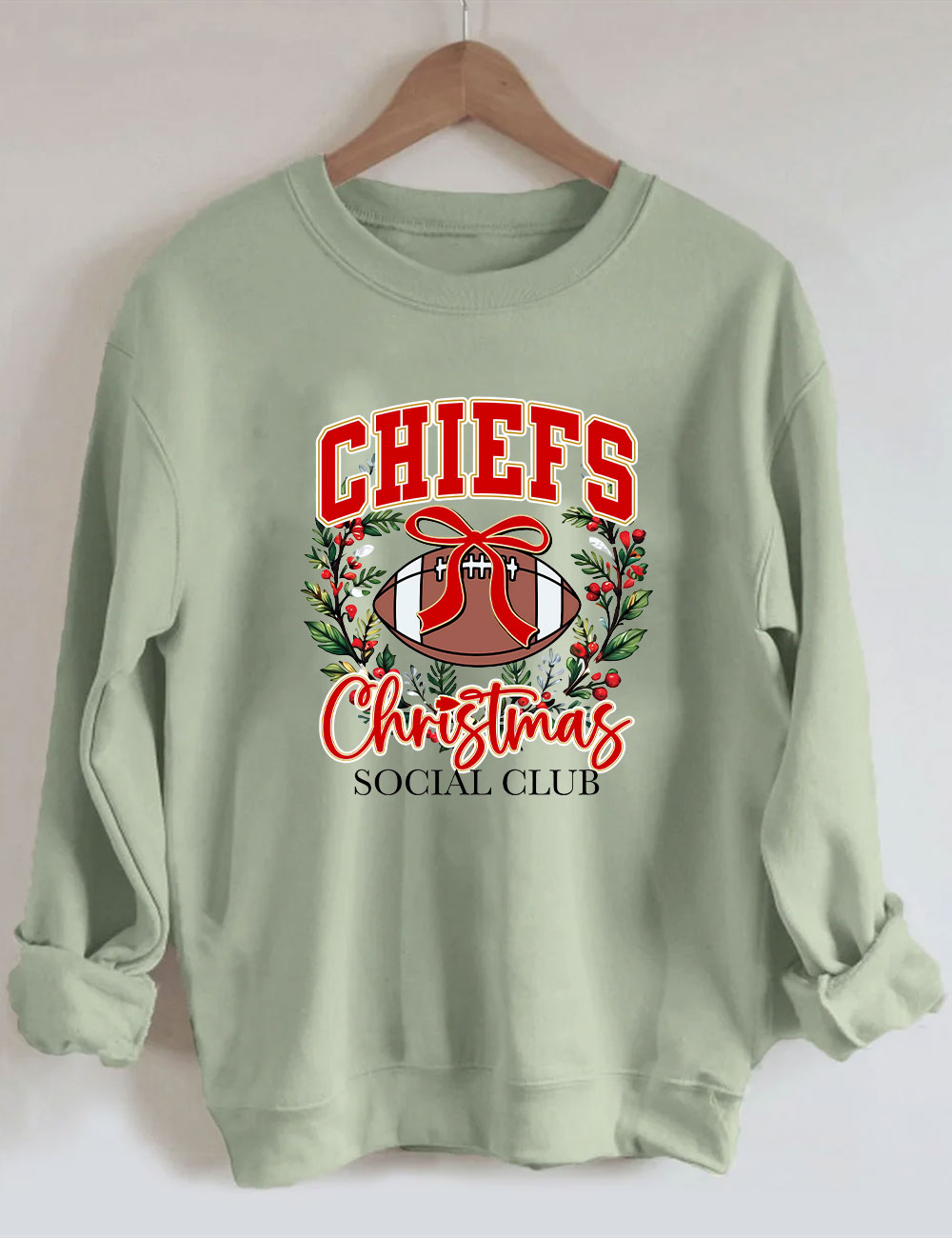 Chiefs Christmas Social Club KC Football Sweatshirt