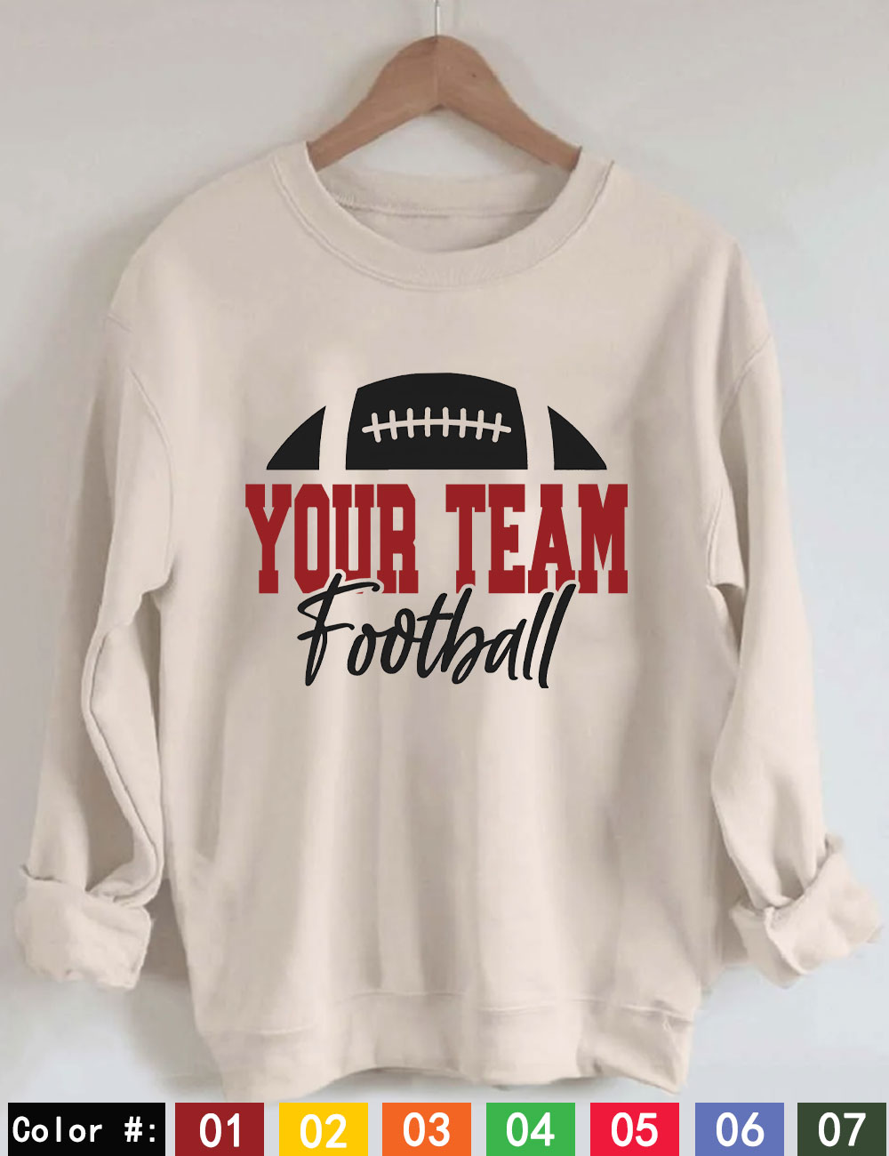 Custom Football Sweatshirt