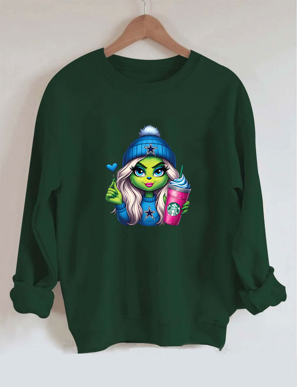 Grinch Cowboys Christmas Sweatshirt