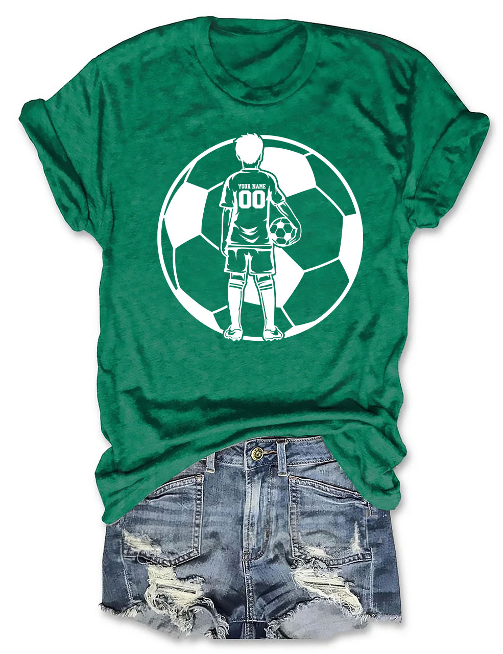 Custom Football Kid Player T-shirt