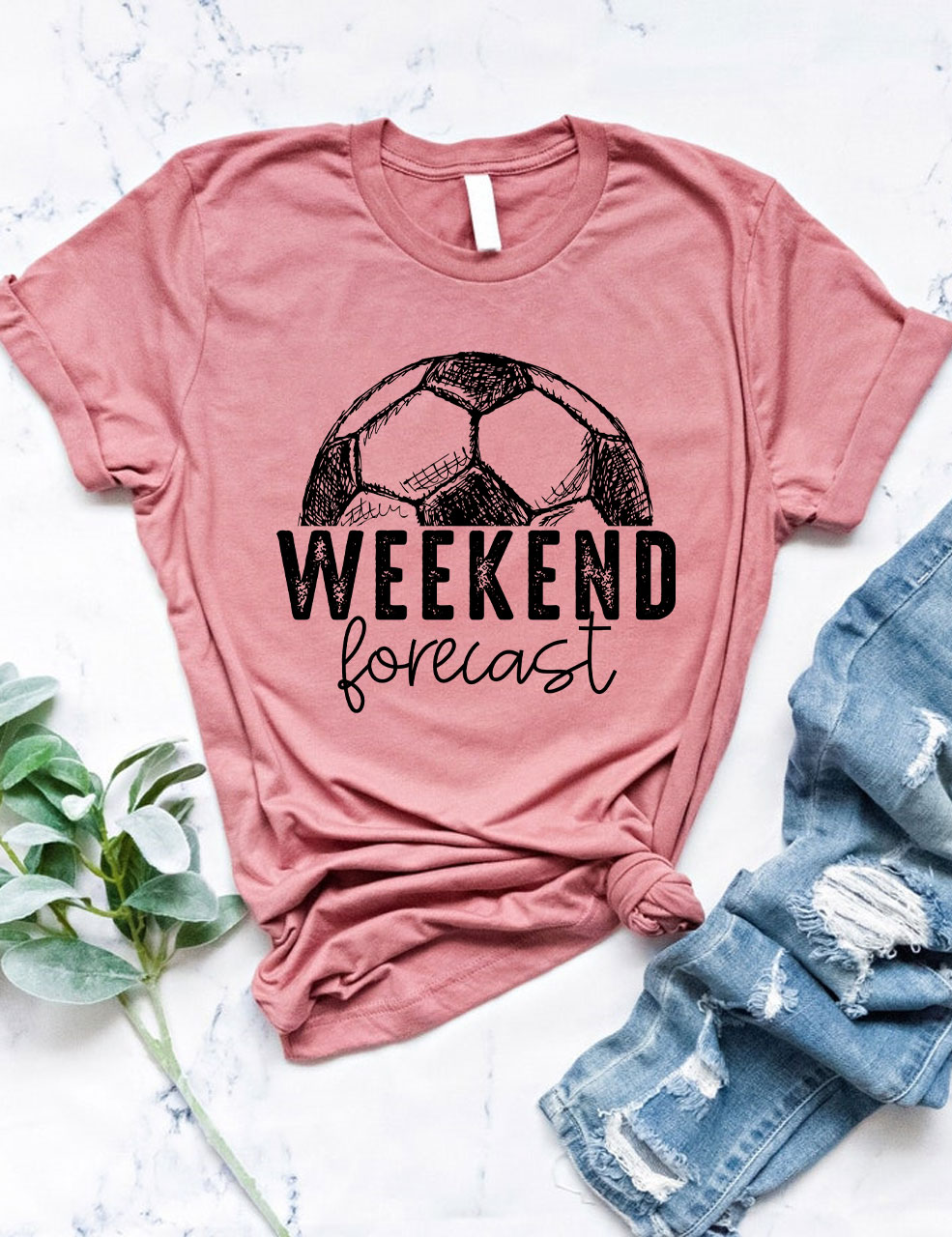 Weekend Forecast Soccer T-shirt