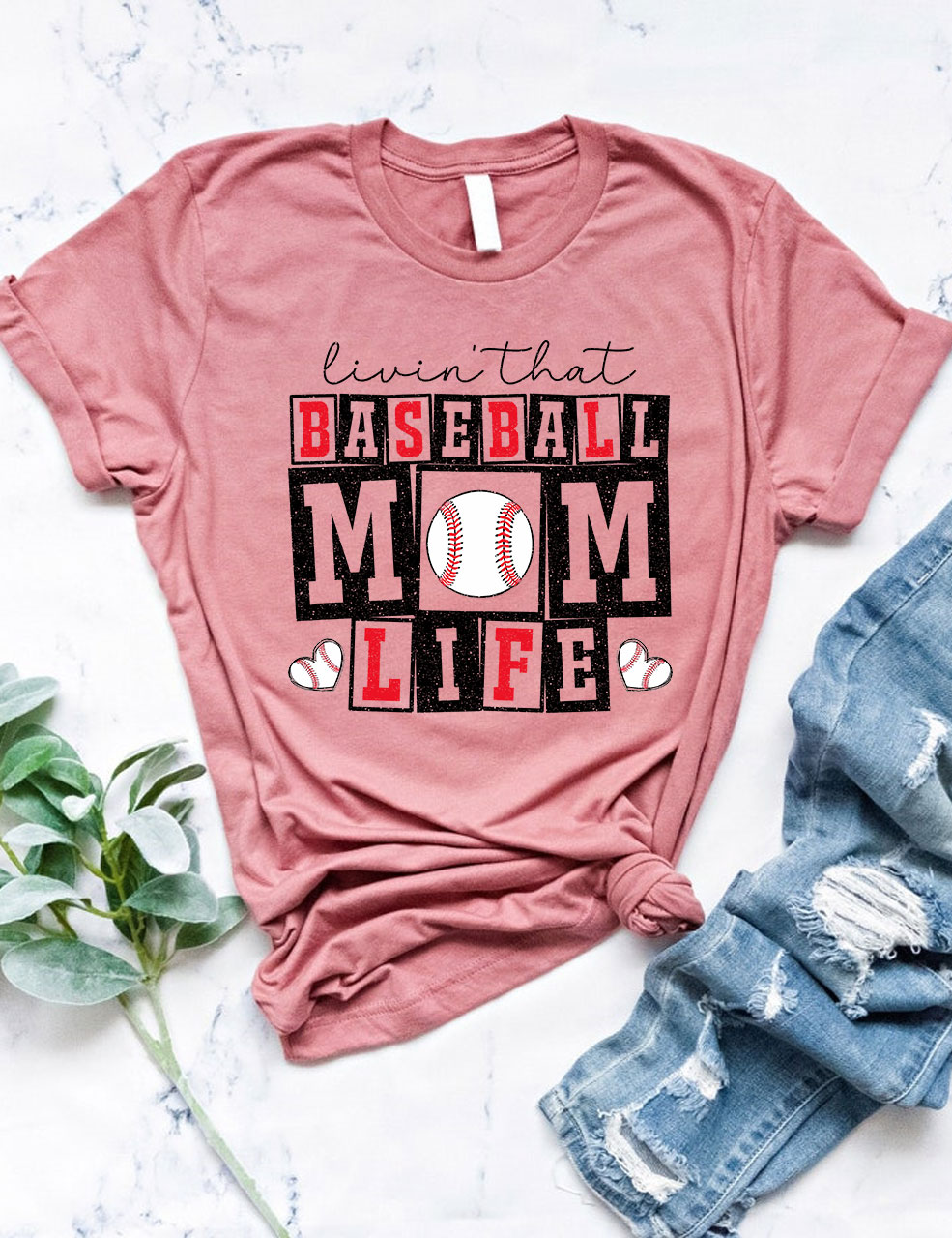Baseball Mom Life T-shirt